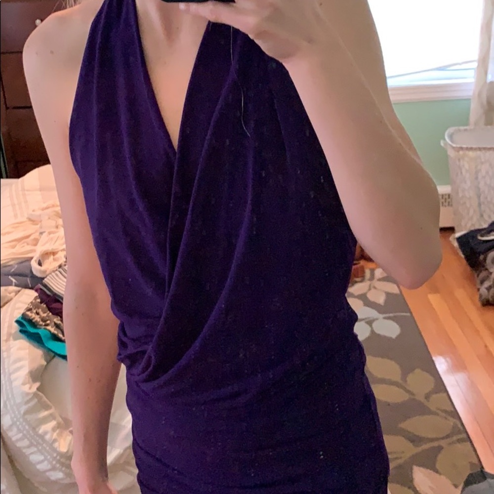 Brand new Nicole Miller dress. Dark purple